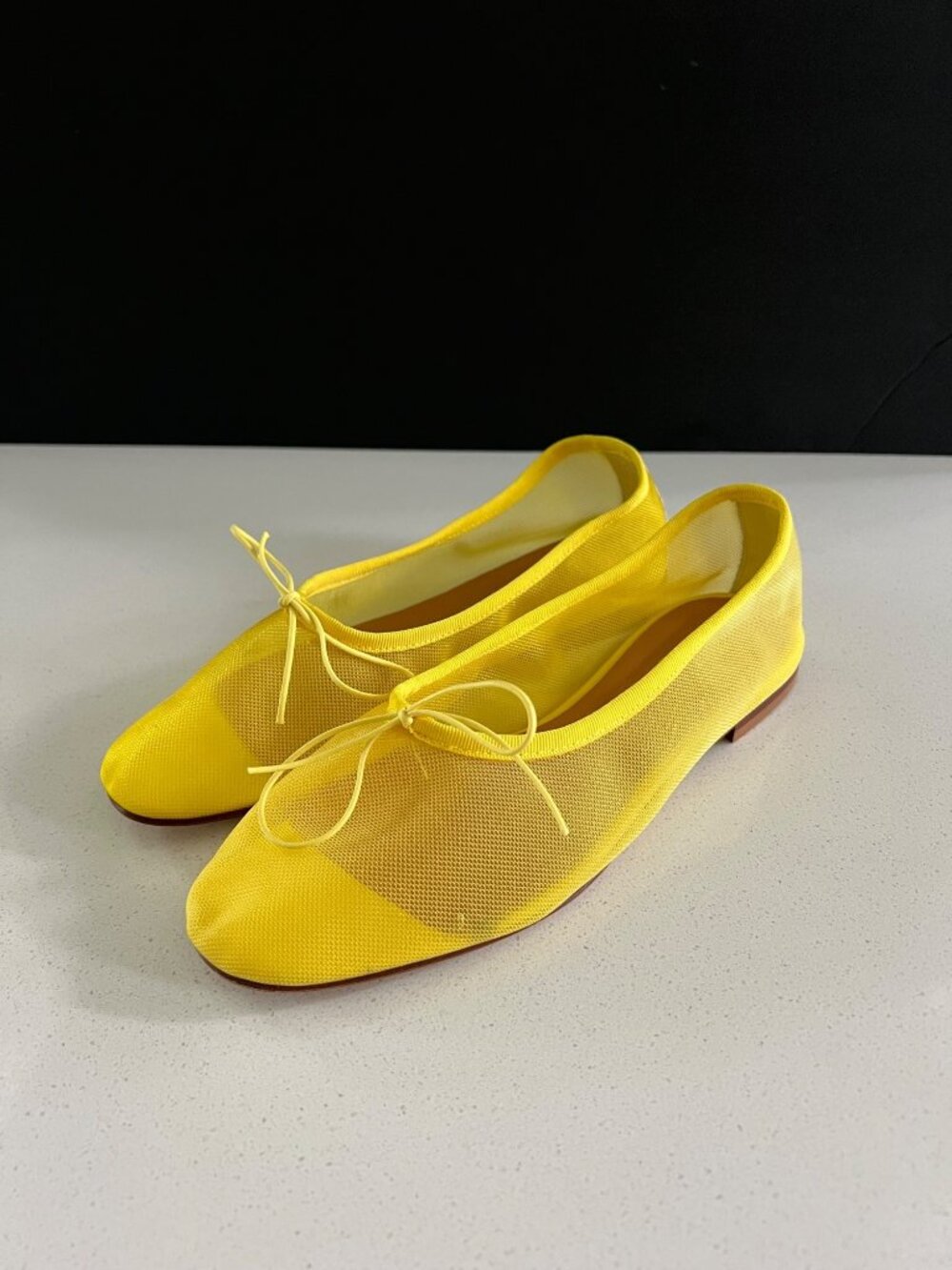 MANSUR GAVRIEL Dream Ballerina bright yellow Flats SIZE 37 NEW - Picture 10 of 10